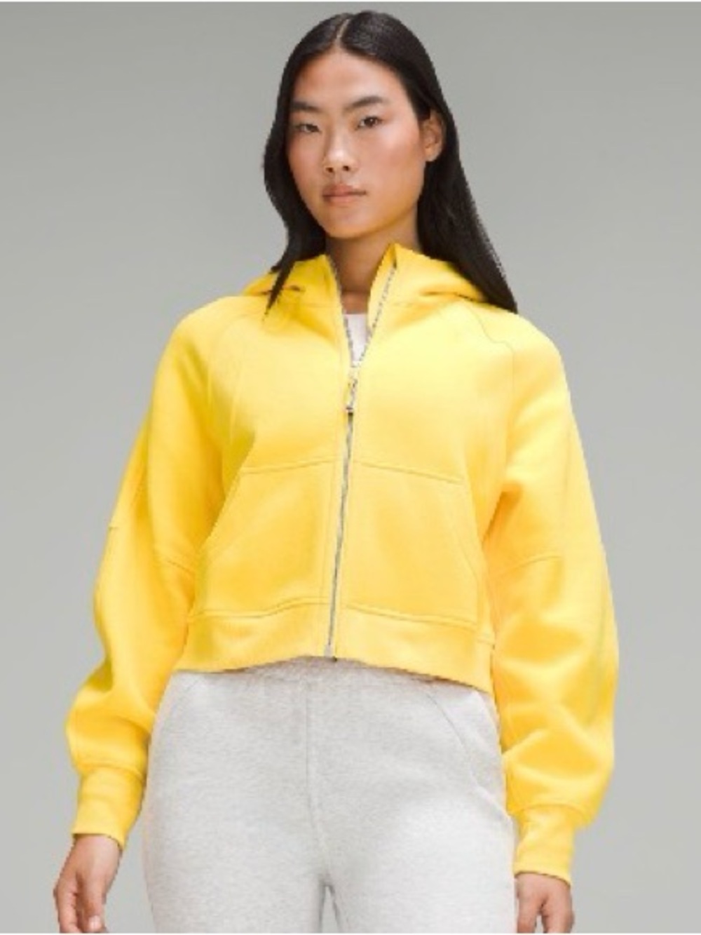 Lululemon Scuba Oversized Full Zip Hoodie - M/L - Utility Yellow